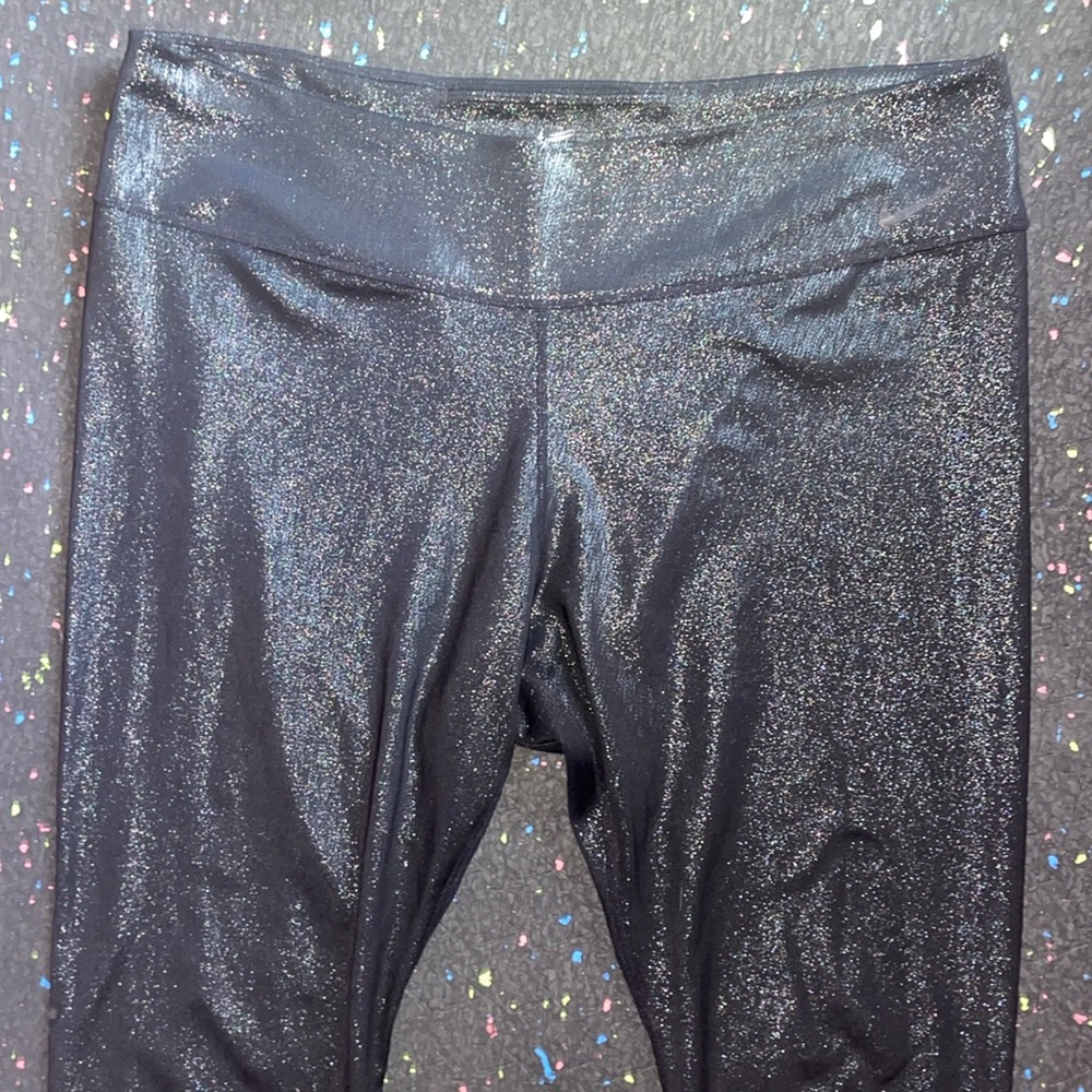 Nike Dri-Fit sparkle black yoga pants